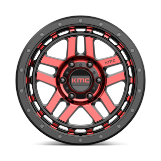 KMC RECON alloy wheel Gloss Black Machined With Red Tint 9.0x17 ET-12 6x139.7 - view 2