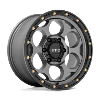 KMC DIRTY HARRY alloy wheel Satin Gray With Black Lip 9.0x17 ET-12 6x139.7