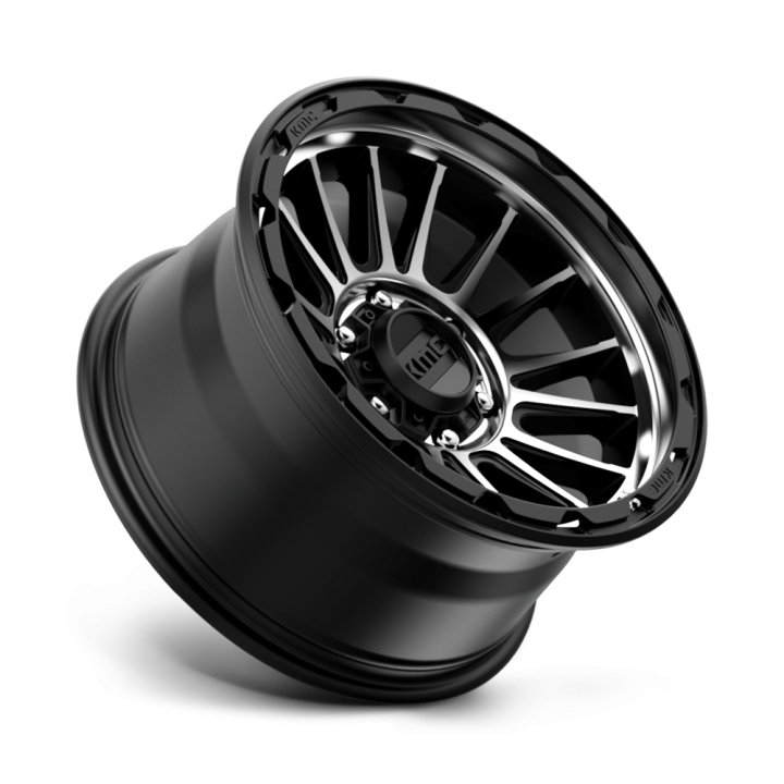 KMC IMPACT alloy wheel Satin Black Machined 9.0x17 ET-12 6x139.7 - view 2