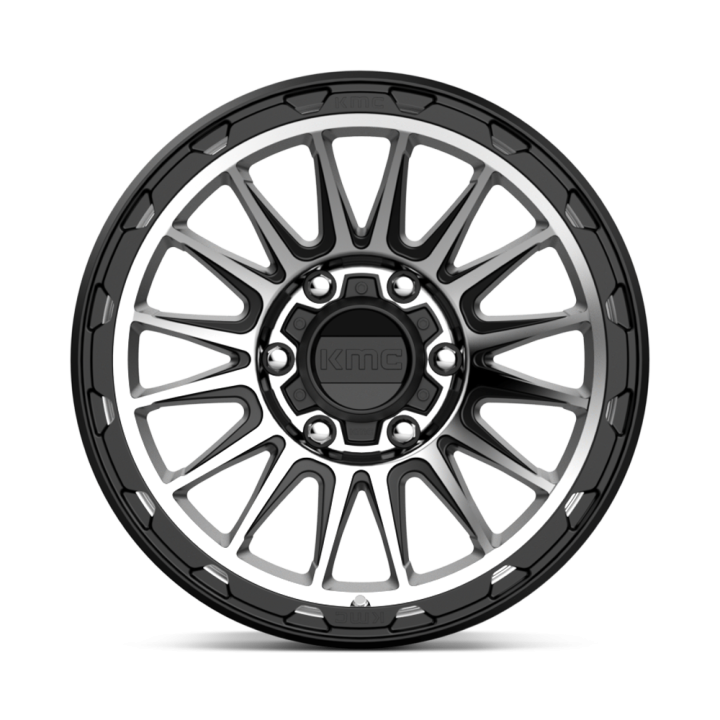 KMC IMPACT alloy wheel Satin Black Machined 9.0x17 ET-12 6x139.7 - view 3