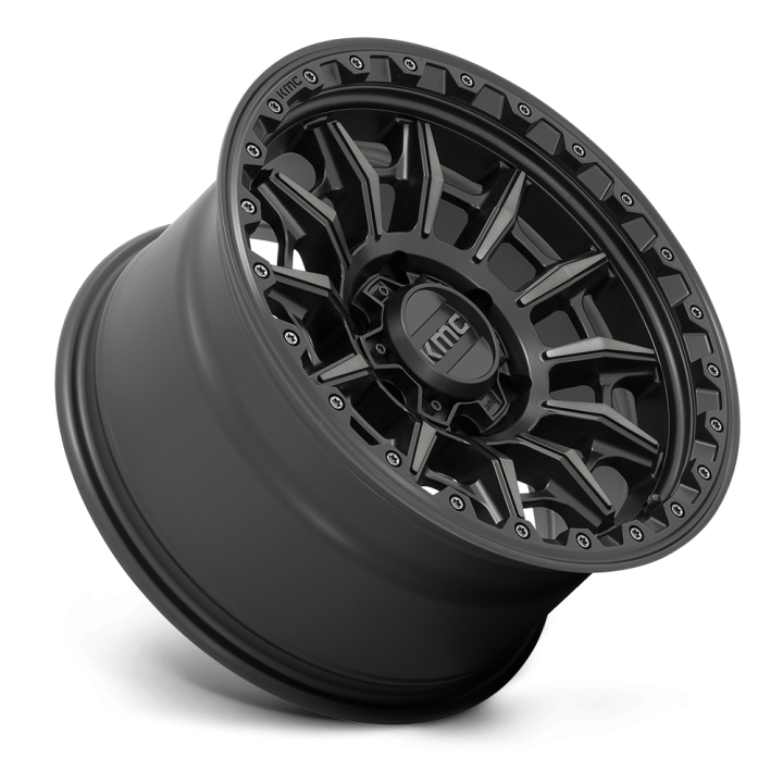 KMC CARNAGE alloy wheel Satin Black With Gray Tint 8.0x16 ET0 6x139.7 - view 3
