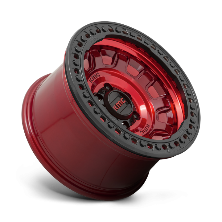 KMC TANK BEADLOCK alloy wheel Candy Red 9.0x17 ET-15 6x139.7 - view 2