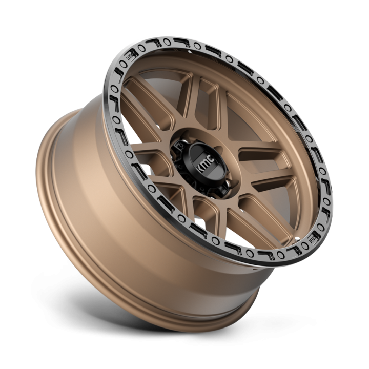 KMC MESA alloy wheel Matte Bronze With Black Lip 9.0x17 ET-12 6x139.7 - view 3