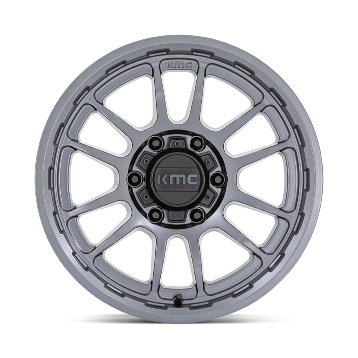 KMC WRATH alloy wheel Matte Anthracite 8.5x17 ET-10 6x139.7 - view 2