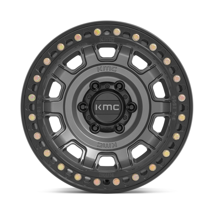 KMC TANK BEADLOCK alloy wheel Anthracite 9.0x17 ET-15 6x139.7 - view 3