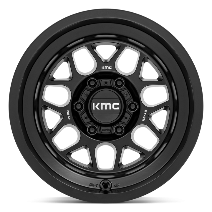 KMC TERRA alloy wheel Satin Black 9.0x17 ET-38 6x139.7 - view 3