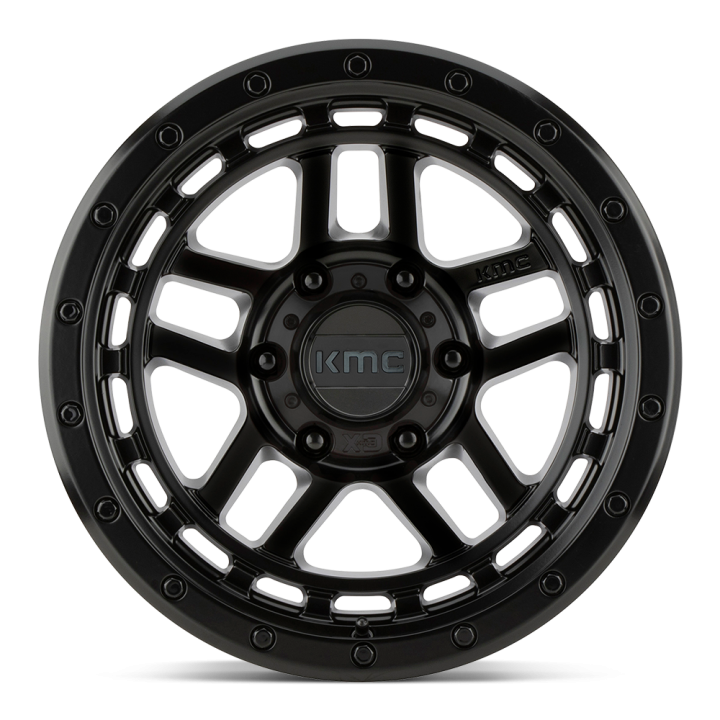 KMC RECON alloy wheel Satin Black 9.0x17 ET-12 6x139.7 - view 3