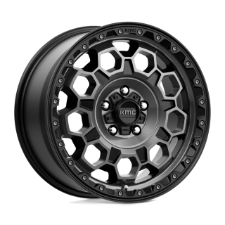 KMC TREK alloy wheel Satin Black With Gray Tint 8.0x17 ET20 6x139.7