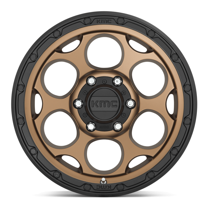 KMC DIRTY HARRY alloy wheel Matte Bronze With Black Lip 9.0x17 ET-12 6x139.7 - view 3