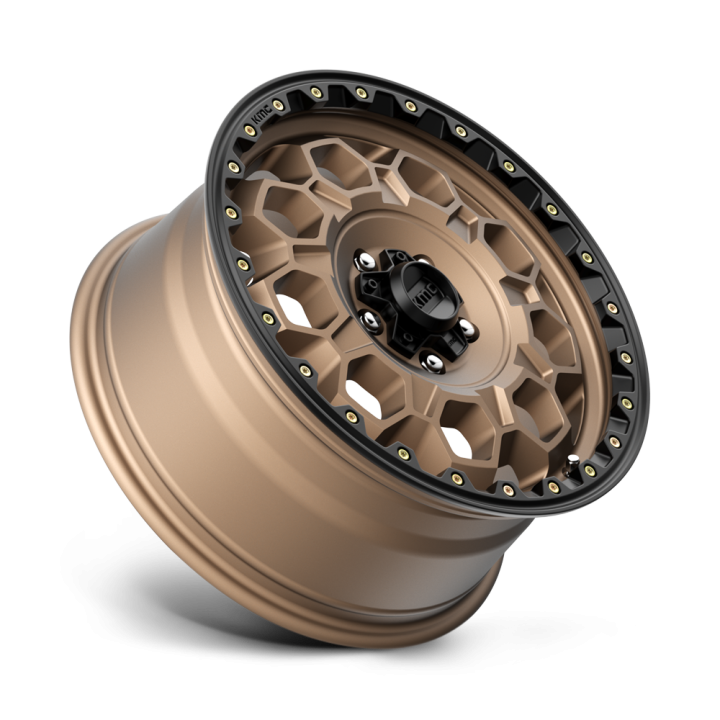 KMC TREK alloy wheel Matte Bronze With Black Lip 8.0x17 ET20 6x139.7 - view 2