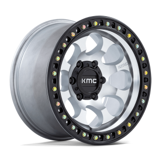 KMC RIOT SBL alloy wheel Machined With Satin Black Lip 8.5x17 ET10 6x139.7