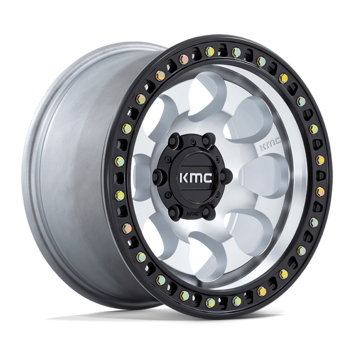 KMC RIOT SBL alloy wheel Machined With Satin Black Lip 8.5x17 ET10 6x139.7