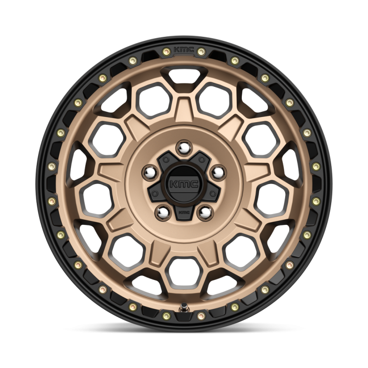 KMC TREK alloy wheel Matte Bronze With Black Lip 8.0x17 ET20 6x139.7 - view 3