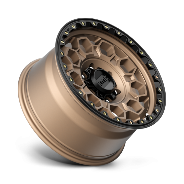 KMC TREK alloy wheel Matte Bronze With Black Lip 9.0x17 ET0 6x139.7 - view 2