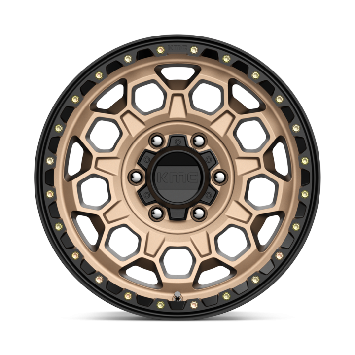 KMC TREK alloy wheel Matte Bronze With Black Lip 9.0x17 ET18 6x139.7 - view 2