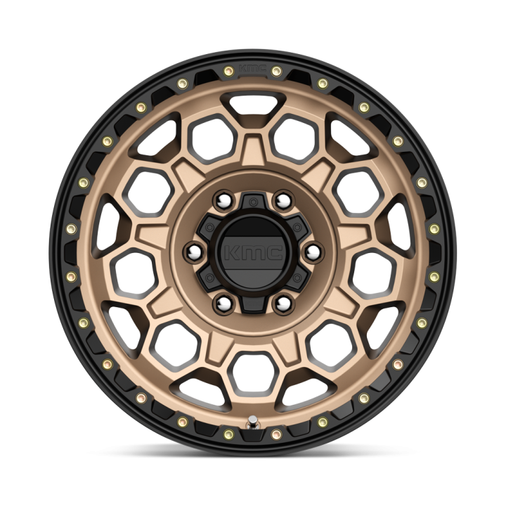 KMC TREK alloy wheel Matte Bronze With Black Lip 9.0x17 ET0 6x139.7 - view 3