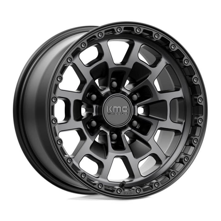 KMC SUMMIT alloy wheel Satin Black With Gray Tint 8.5x17 ET0 6x139.7