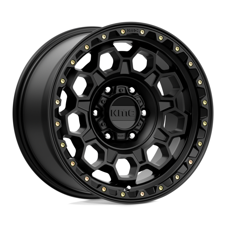KMC TREK alloy wheel Satin Black 9.0x17 ET0 6x139.7