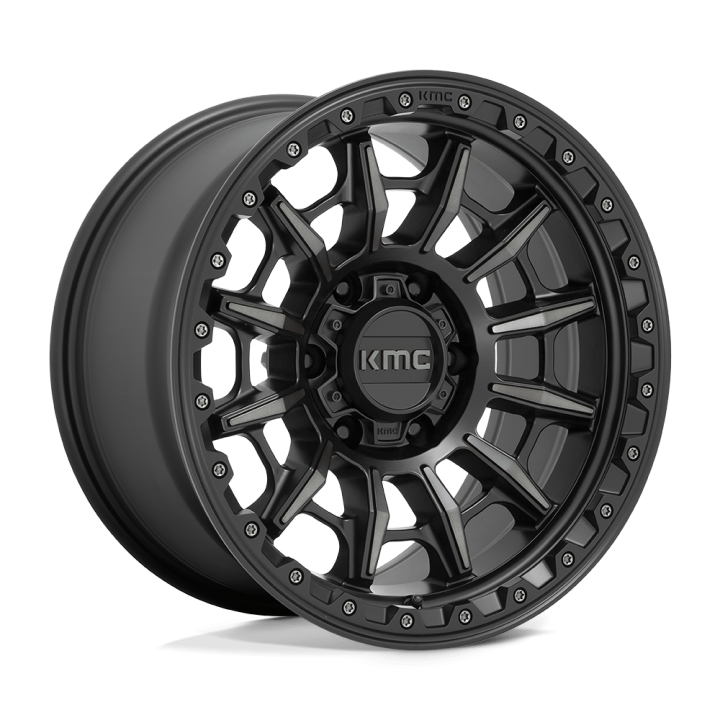 KMC CARNAGE alloy wheel Satin Black With Gray Tint 9.0x17 ET0 6x139.7