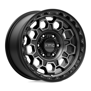 KMC TREK alloy wheel Satin Black With Gray Tint 9.0x17 ET0 6x139.7