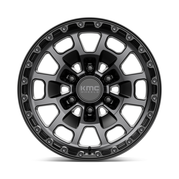 KMC SUMMIT alloy wheel Satin Black With Gray Tint 8.5x17 ET0 6x139.7 - view 2