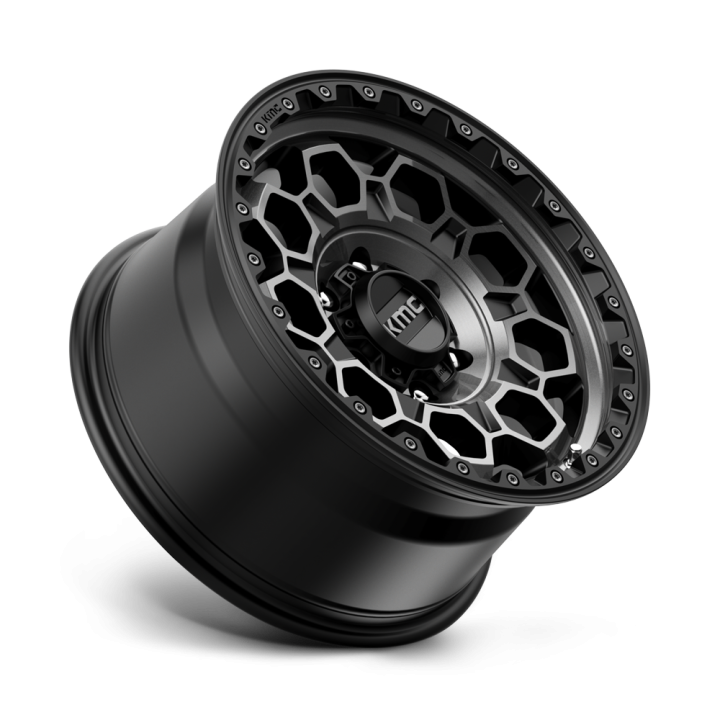 KMC TREK alloy wheel Satin Black With Gray Tint 9.0x17 ET0 6x139.7 - view 2