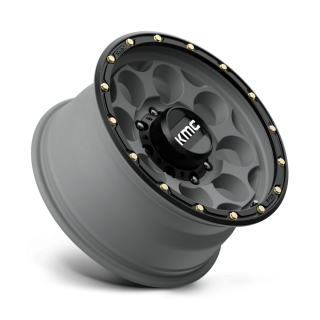 KMC DIRTY HARRY alloy wheel Satin Gray With Black Lip 8.5x17 ET0 8x170 - view 2