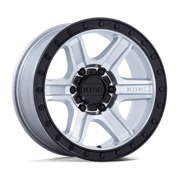 KMC OUTRUN alloy wheel Machined With Gloss Black Lip 9.0x18 ET18 6x135