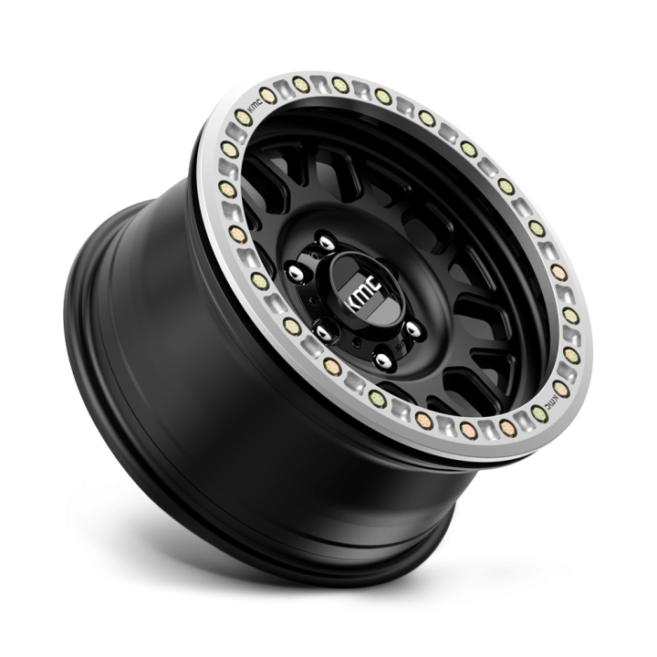 KMC GRENADE DESERT BEADLOCK alloy wheel Satin Black 8.5x17 ET0 6x135 - view 2