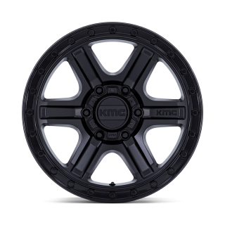 KMC OUTRUN alloy wheel Matte Black With Gloss Black Lip 8.5x17 ET18 6x135 - view 2