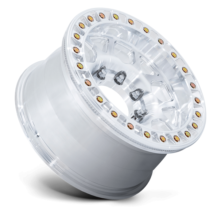 KMC MESA FORGED SLOTTED BEADLOCK alloy wheel Raw Machined 9.0x17 ET-12 8x165.1 - view 2