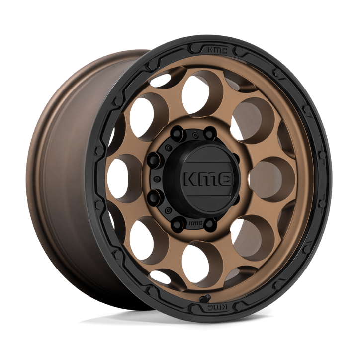 KMC DIRTY HARRY alloy wheel Matte Bronze With Black Lip 8.5x17 ET0 8x165.1