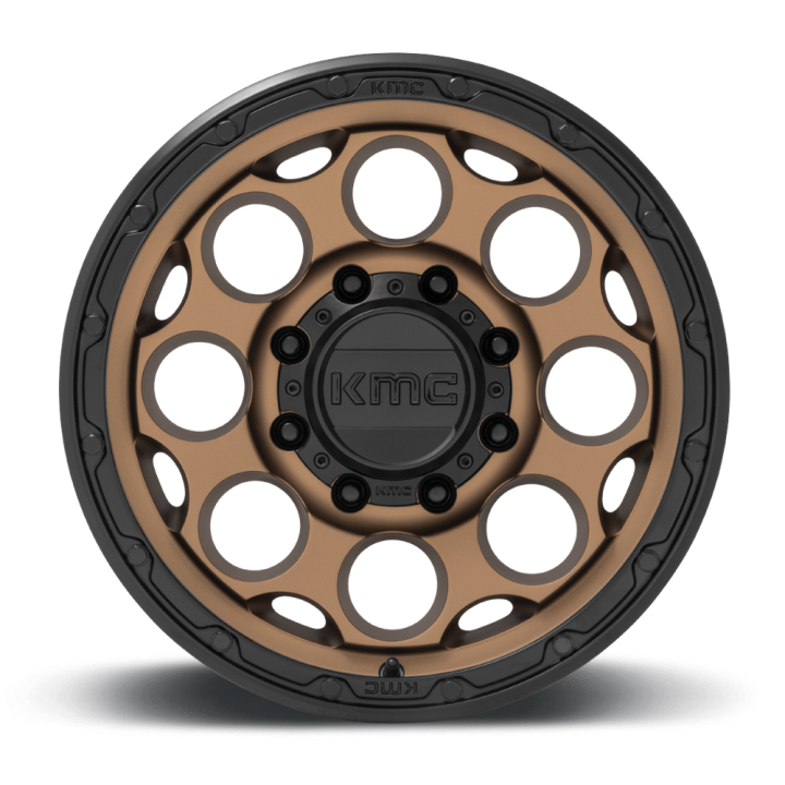 KMC DIRTY HARRY alloy wheel Matte Bronze With Black Lip 8.5x17 ET0 8x165.1 - view 3