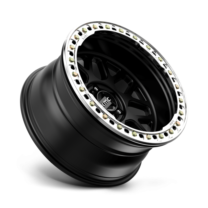 KMC GRENADE CRAWL BEADLOCK alloy wheel Satin Black 10.0x20 ET-48 6x139.7 - view 2