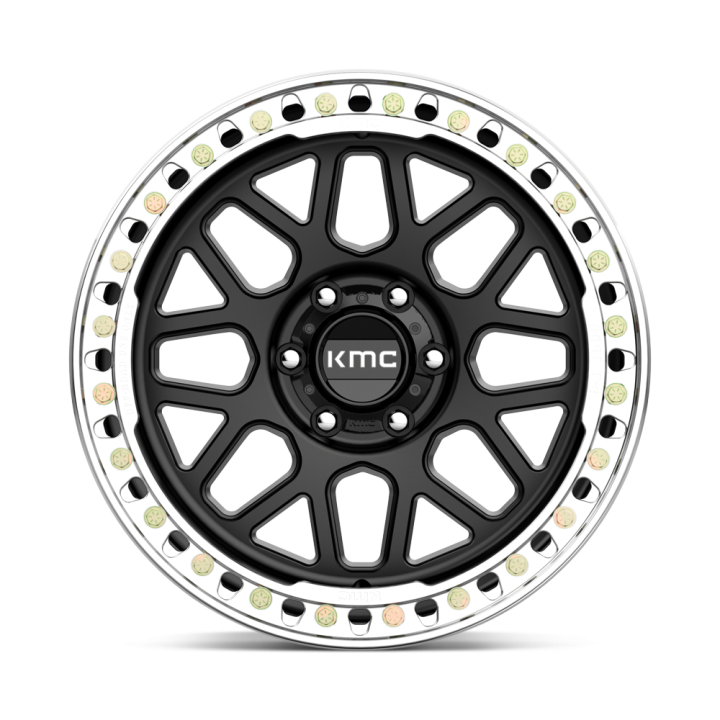 KMC GRENADE CRAWL BEADLOCK alloy wheel Satin Black 10.0x20 ET-48 6x139.7 - view 3