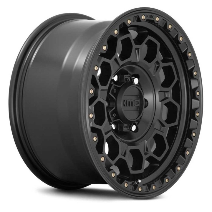 KMC TREK alloy wheel Satin Black 8.0x17 ET35 6x139.7 - view 3