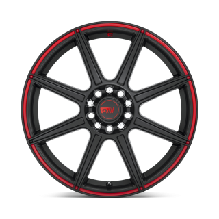 Motegi CS8 alloy wheel Satin Black With Red Stripe 6.5x15 ET40 5x114.3 - view 2