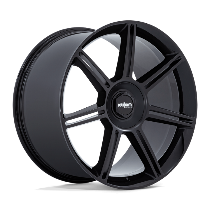 Rotiform FRA alloy wheel Gloss Black With Matte Black Spokes 10.0x22 ET56 5x130