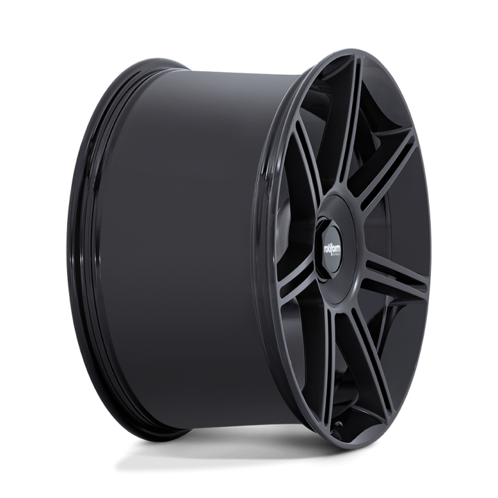 Rotiform FRA alloy wheel Gloss Black With Matte Black Spokes 10.0x22 ET56 5x130 - view 4