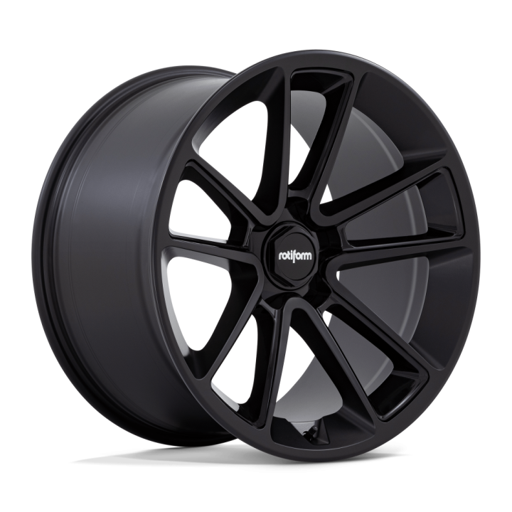 Rotiform BTL alloy wheel Matte Black With Black Cap And Inside Spoke Details 10.5x21 ET15 5x120