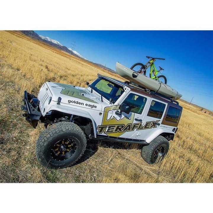 Relingi dachowe srebrne TeraFlex for the Wrangler JK 2 Drzwi