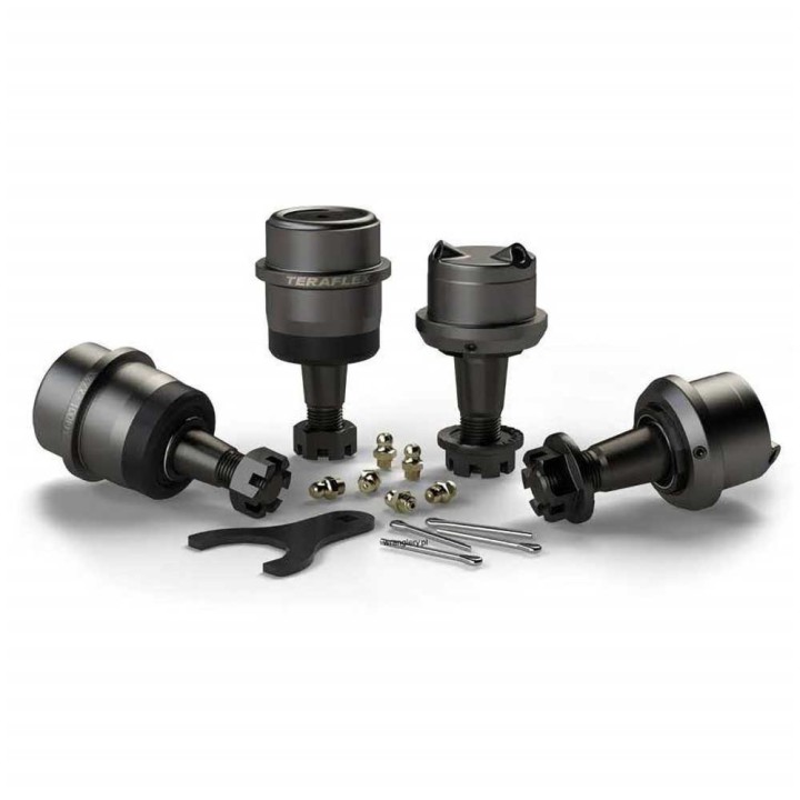 Heavy-duty kit steering knuckle king pins axle non-knurled TeraFlex