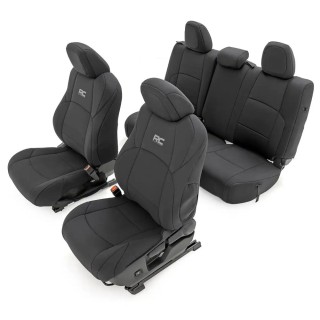Set neoprenowych covers seat czarne Rough Country Double Cab