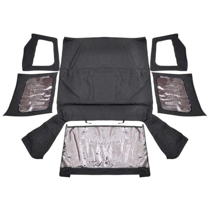 Soft top Black Denim for the Wrangler YJ | Szekla4x4