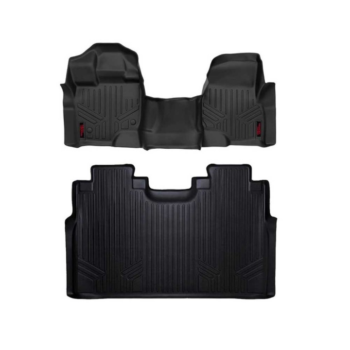 Front and rear front floor mats floor bench seat version