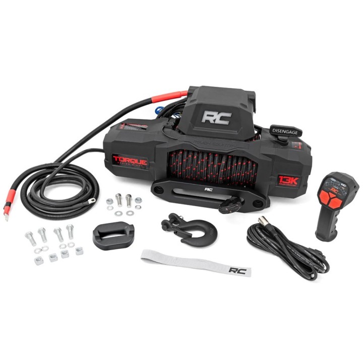 Winch with synthetic rope 13000 lbs Rough Country