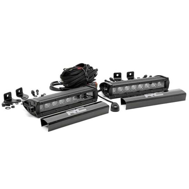 LED light bars 8" pojedyncze spot Rough Country | Szekla4x4