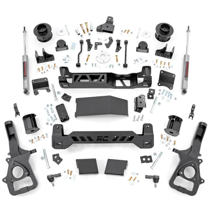 Suspension kit 22XL with shock absorbers N3 Rough Country Lift 6" large Piasta