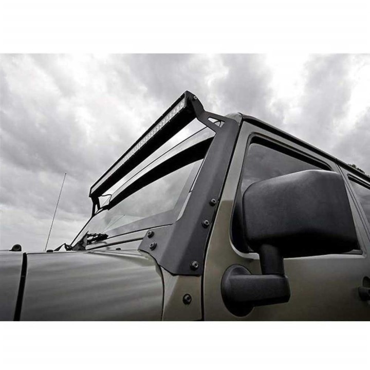 Mount prostej LED light bars 50" to the A-pillar Rough Country - view 3