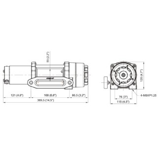 Electric Winch Comeup Cub 4s - Power 1814kg